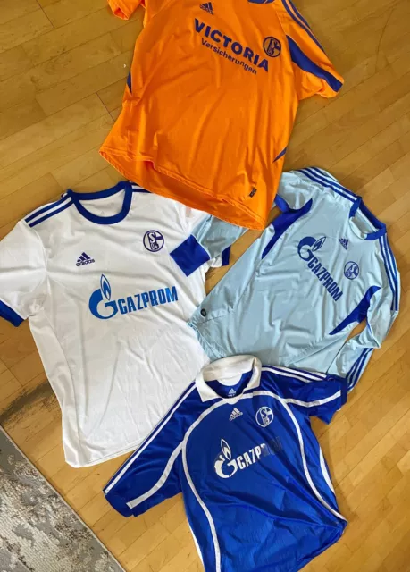 4 Schalke 04 Trikots Adidas XL/XXL