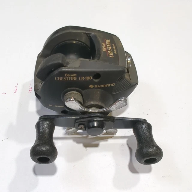 VINTAGE SHIMANO BANTAM Crestfire CR-100 Fishing Reel Graphite Components  TESTED $24.00 - PicClick