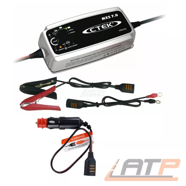 Ctek Mxs 7 Batterieladegerät Ladegerät + Comfort Connect Cig Plug Ladekabel 12V