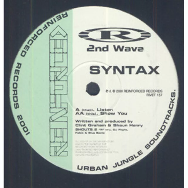 Syntax - Listen / Show You (Vinyl 12" - 2001 - UK - Original)