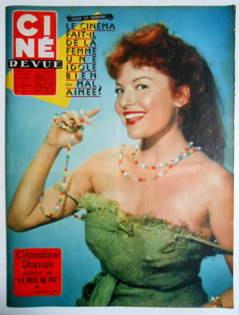 ►Cine Revue 39/1957-Claudine Dupuis-Curd Jurgens-Romy Schneider-Joan Crawford...