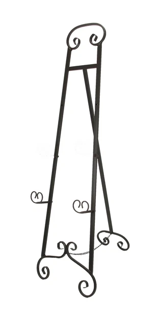 Scratch & Dent 50 Inch Tall Large Wrought Iron Display Picture Easel Stand