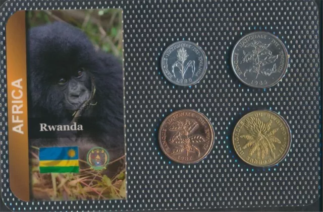 Rwanda mint UNC coin set from 1977 1 fra (10092307