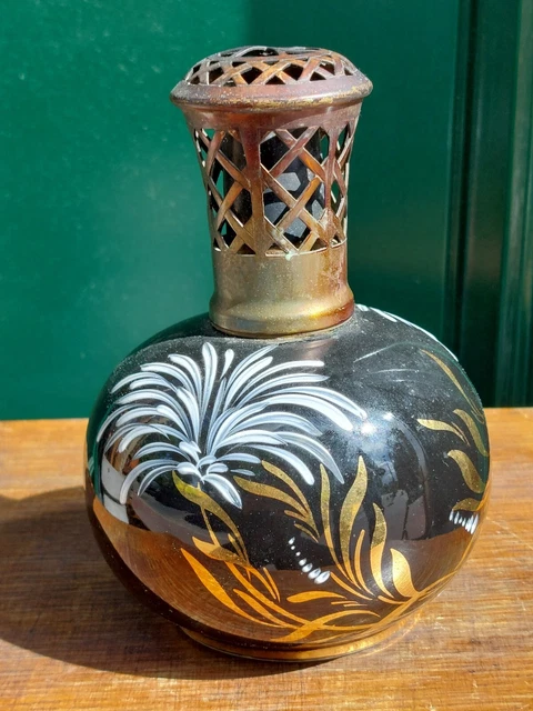 Ancienne Lampe Berger Signée Revol FA Oiseau De Pradies