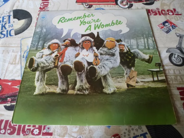 The Wombles Remember You're A Womble Original 1974 Cbs Records Vinyl Lp + Insert