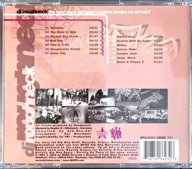 Cd Album Dj Roughneck The Best Dope Cuts - Jazz 'N' Poisen Breaks On Cd Vol.2 2