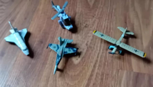 4 Diecast Different Aircrafts & Space Shuttle  Reasonable Condition