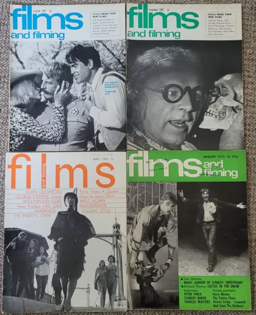 JOB LOT 4 Films and Filming Magazines 1965-1970  Vintage LOT 1