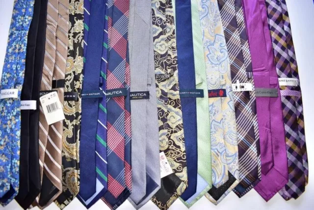 Lot of 5 100% Silk Designer Ties Men's Neckties Perry Ellis,  Nautica & more 2