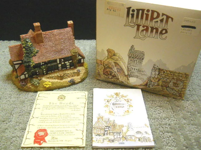 Lilliput Lane Crown Inn English South East NIB and Deeds 1988 Mini Masterpiece