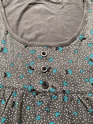 Girls M&S Summer Top Age 11 2 front pockets contrast trim