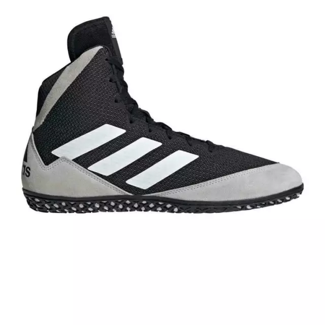 adidas Mat Wizard 5 Wrestling Shoes Boxing Boots Trainers Black Mens