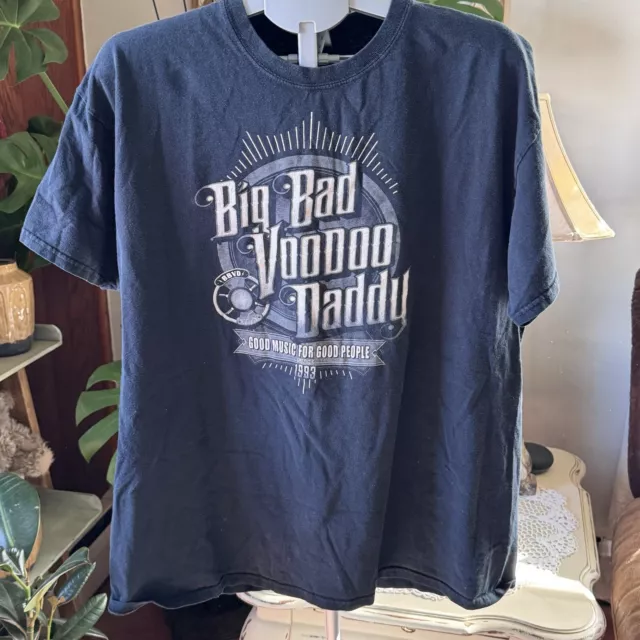 Golden Big Bad Voodoo Daddy X Large T Shirt/Tee