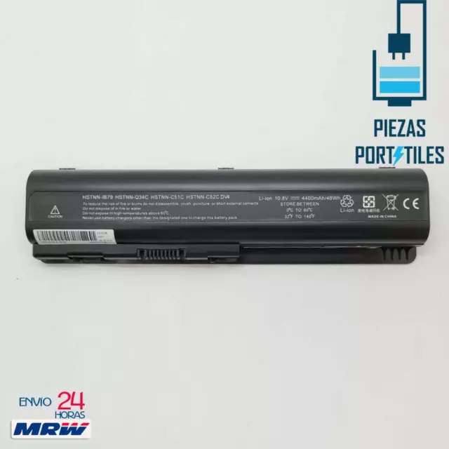 Bateria Compatible para HP Compaq HSTNN-Q37C Li-ion 10,8v 4400mAh