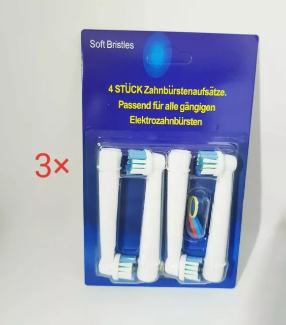 12 x Aufsteckbürsten für Oral-B Precision Clean OralB elektrische Ersatzbürsten 