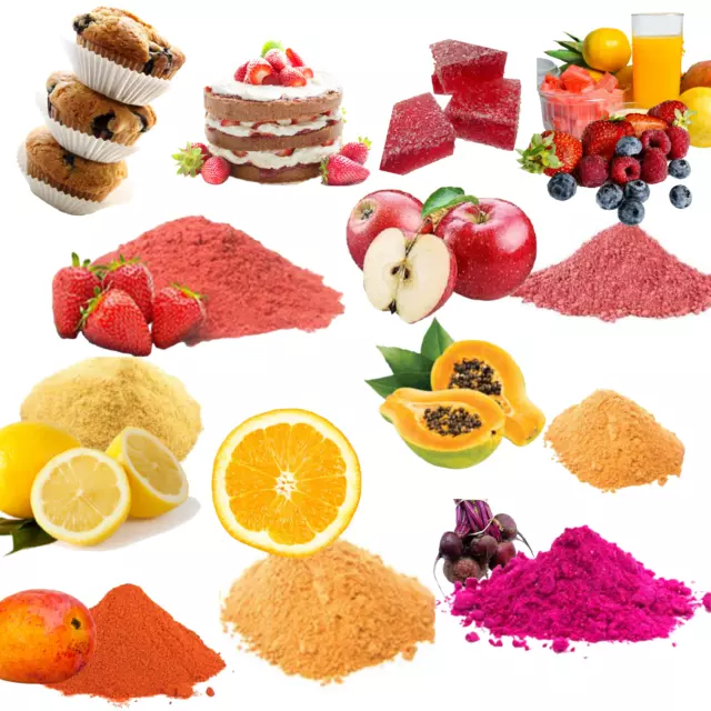 Fruit Juice Powder Pineapple Orange Mango Pomegranate  50g Pack Made from Juice