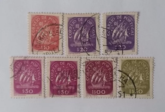 7 + 14 Briefmarken Portugal gestempelt