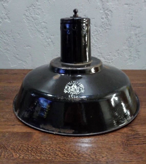 Vintage Industrial lamp, pendant light, Enamel loft lamp factory Soviet LOFT