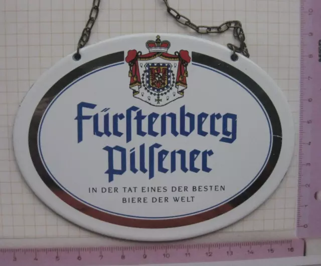 FÜRSTENBERG PILSENER / DONAUESCHINGEN ................ ZHS Zahpfhahnschild ()