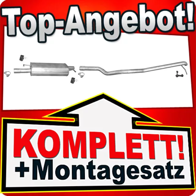 Auspuff für VW T5 TRANSPORTER V 1.9 TDI VAN SWB-Kurz 2003-2009 Auspuffanlage