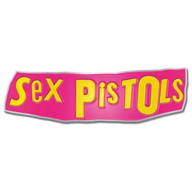 The Sex Pistols Metal Pin Badge Classic Band Logo new Official Pink