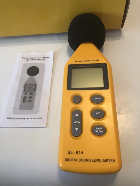 Digital Sound Level Meter Digital Instruments SL-814 NEW OLD STOCK FREE SHIPPING