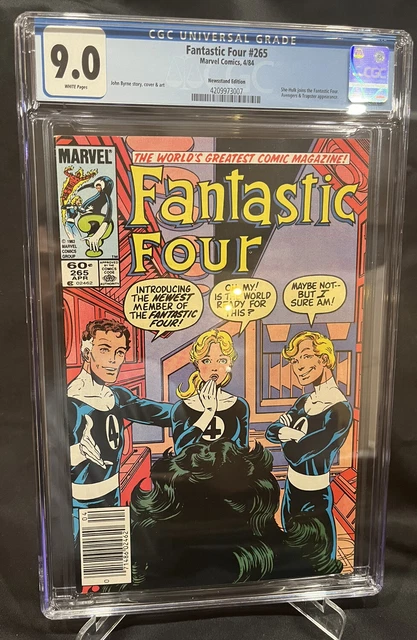 Fantastic Four #265 CGC 9.4, Newsstand, WP, She-Hulk Joins the FF. MCU, Disney+