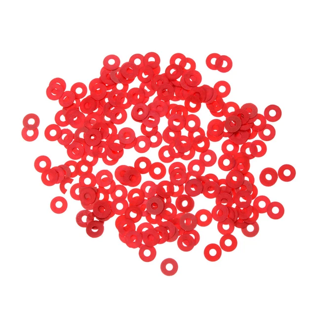 Uxcell Insulating Washer, 100Pcs 5mm X 10mm X 1mm White