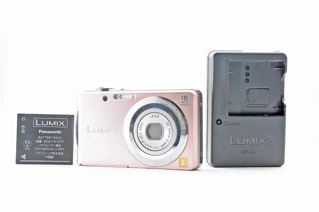 PANASONIC LUMIX DMC-FH5 Pink Gold 16.1MP 4x Optical Zoom Digital
