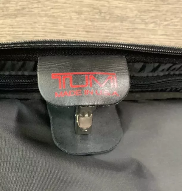 Used Tumi Made In USA Black Ballistic 22” Upright Vertical Wheeled Garment Bag 8