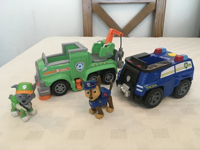 PAW PATROL ROCKY’S Ultimate Rescue Recycling Truck & Chase’s Cruiser ...