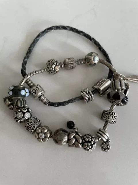 Genuine Pandora 9.25 Silver Bracelet with Charms