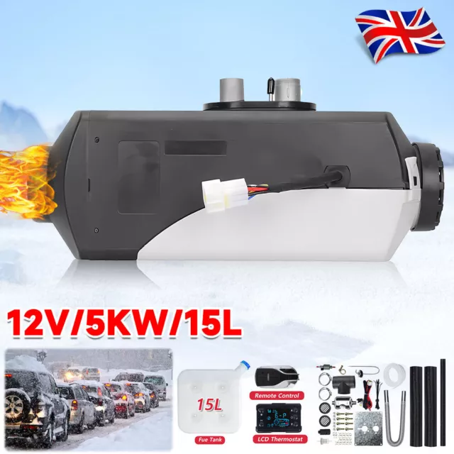 12V 5KW Air Diesel Night Heater 5KW Remote LCD Monitor For Car Truck Motor Boat