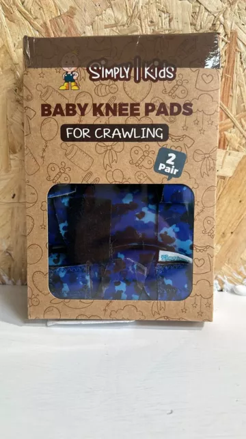 Simply Kids Baby Knee Pads for Crawling (2 Pairs) | Protector for Toddler,