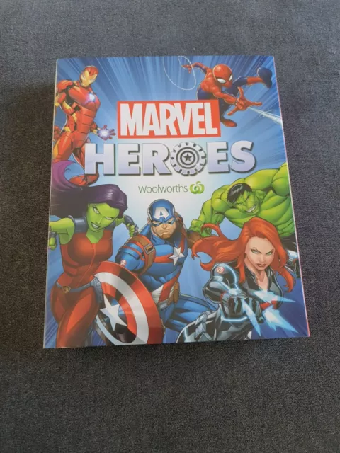 Woolworths Marvel Heroes Disc Collector Case Album -Nearly Complete