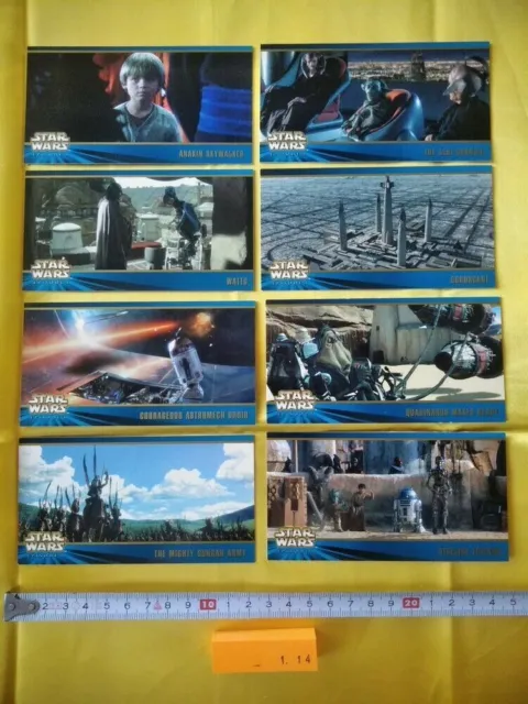 Star Wars Épisode 1 Série 2 Carte à collectionner Widevision Topps 8 Carte...
