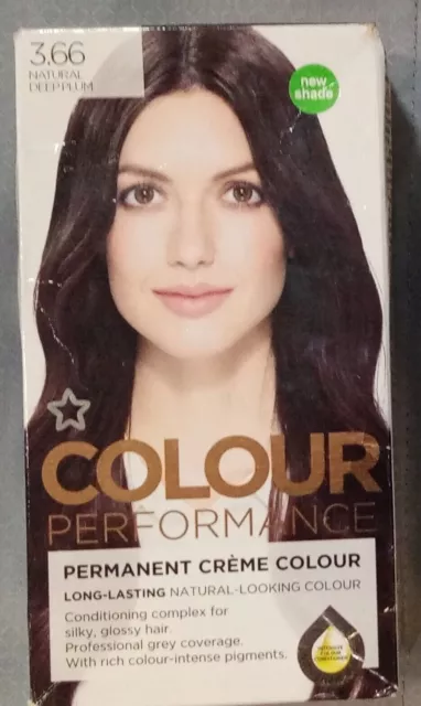 SUPERDRUG COLOUR PERFORMANCE permanent hair dye 6.34 Natural