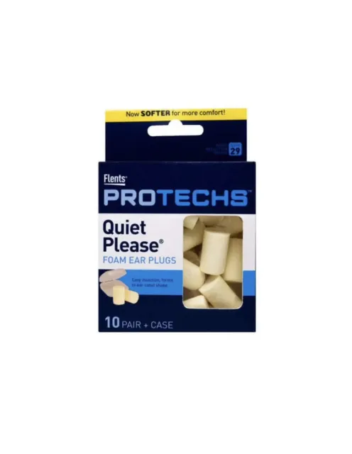 Flents Quiet Please Ear Plugs Comfort Foam Hearing Protection Easy Use 10 Pair