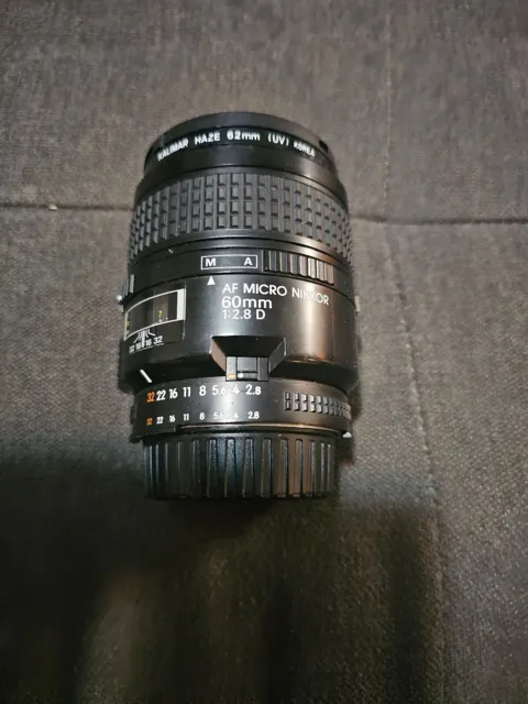 MINT Nikon AF Micro Nikkor 60mm f2.8 D Close-Up/Macro Lens Free Shipping!+ caps