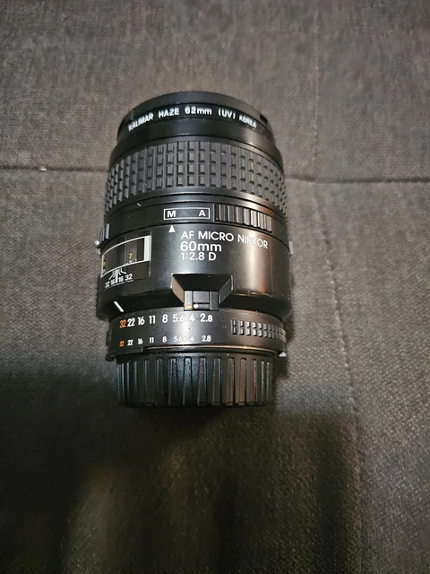 MINT Nikon AF Micro Nikkor 60mm f2.8 D Close-Up/Macro Lens Free Shipping!+ caps