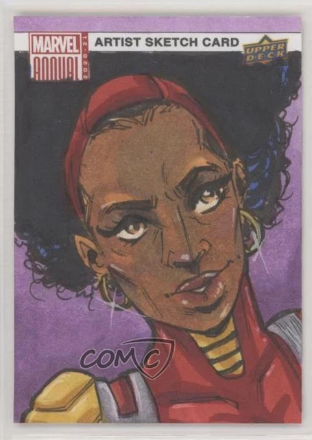 2020-21 Upper Deck Marvel Annual Sketch Cards 1/1 Marshal Baker #SKT Auto 0o04