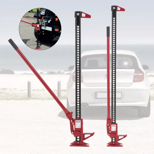 60" 3000KG Steel High Lifting Offroad Rescue Recovery Rachet Farm Jack Hoist 4X4