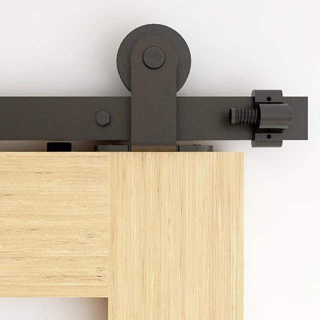 Sliding Barn Door Hardware Track Kit 4/5/6/8/10FT for Single/Double Wood Doors 2