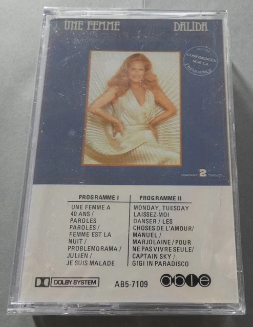 Rare K7 Cassette Audio Tape Dalida Une Femme 1983 Able Neuf Canada