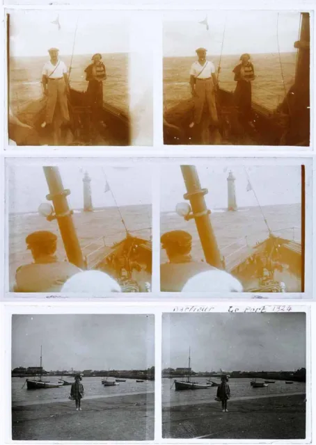 26 stereo photos circa 1920 BOATS / stereoview boat