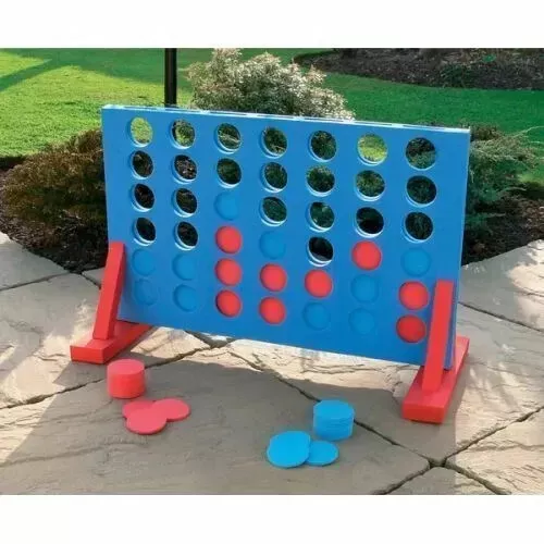 Kids 4 in a Row Garden Giant Game Set Family Play Set Indoor Outdoor Activity