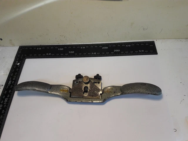 Vintage Stanley Spokeshave 151M Malleable Grey Iron Straight Bottom Carpenter