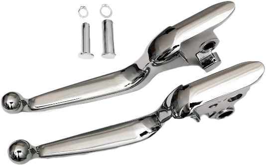 Harddrive Chrome Custom Smooth Lever Set Pair Harley Sport Glide FL 2018-2021