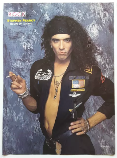 Ratt Stephen Pearcy / Britny Fox Vintage 1980'S Magazine Pinup Poster Clipping