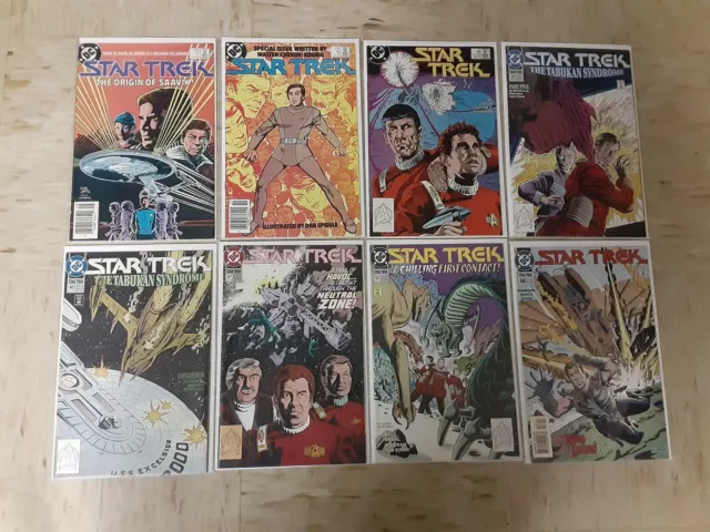 Lot of 8 Vintage Star Trek Comic Books DC Comics 1980s & 1990s